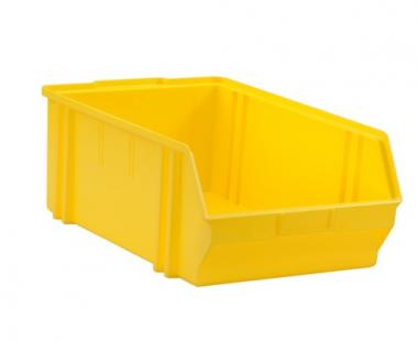 hünersdorff Sichtbox aus PS, gelb, Gr. 5, formstabil und schlagfest 